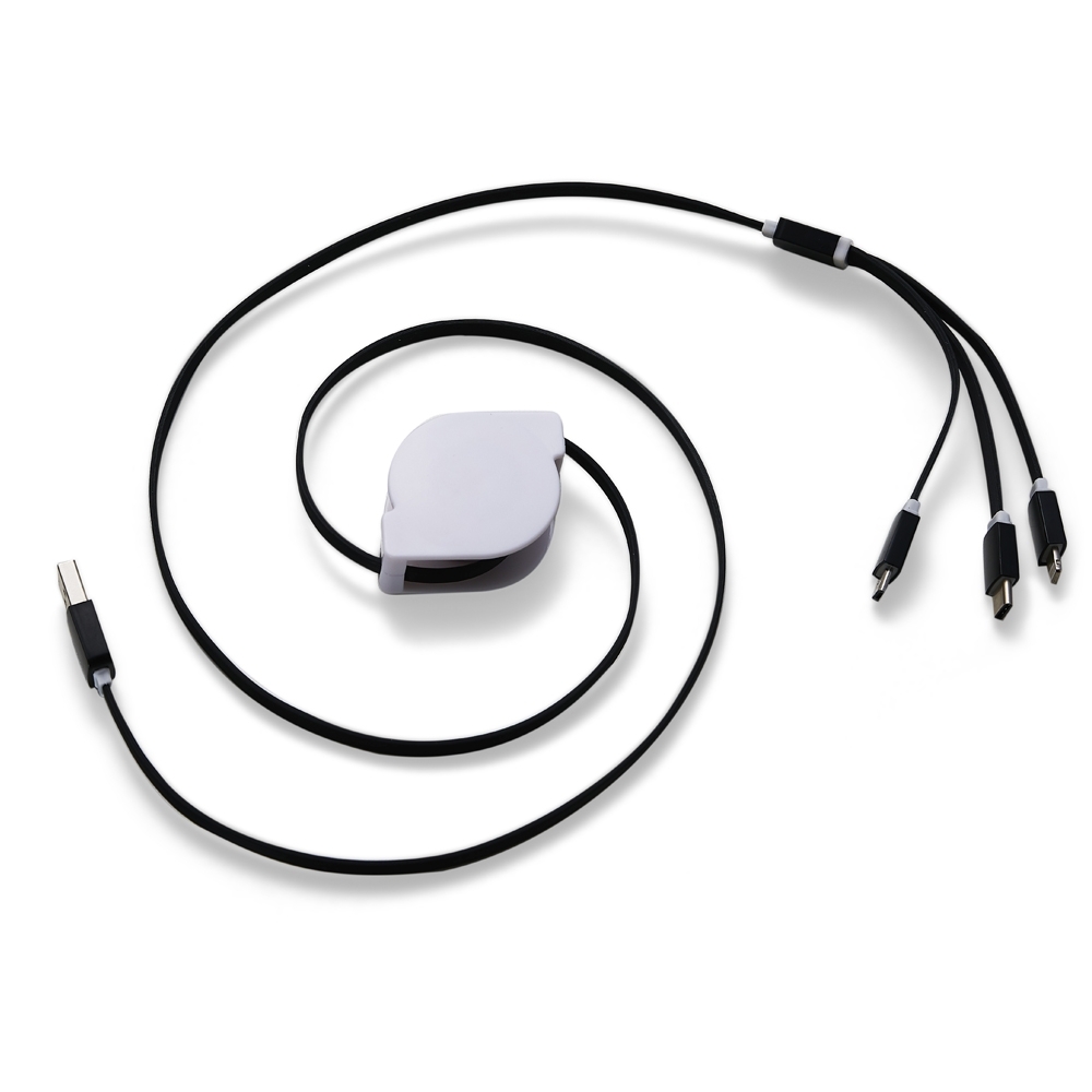 Cabo USB Retrátil 3 em 1 - Imagem 2