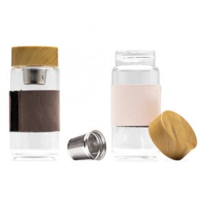 Garrafa de Vidro 400ml Personalizada